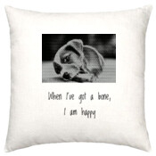 When I've got a bone I'm happy